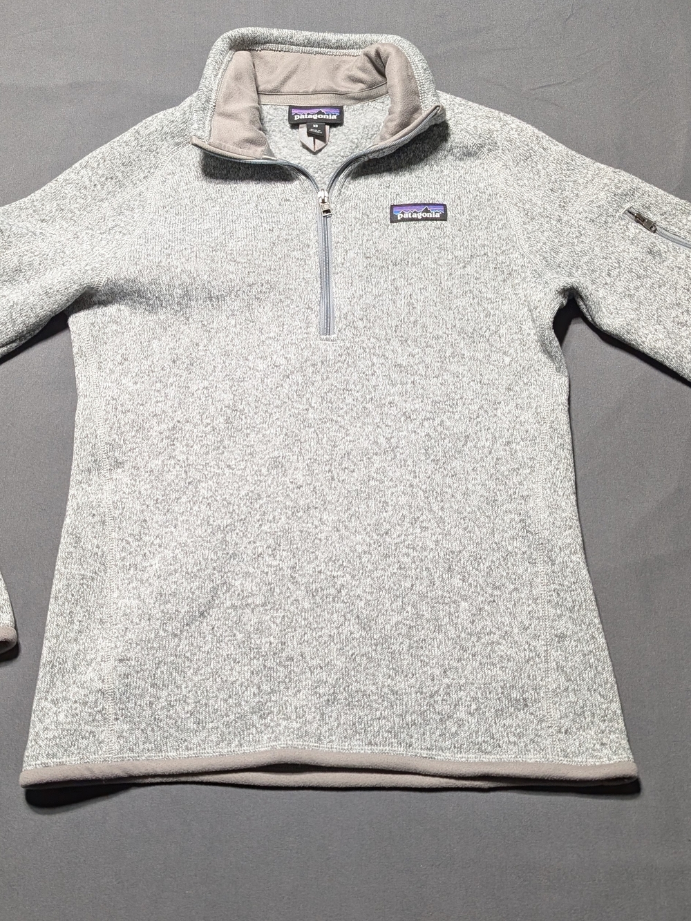 Patagonia 1/4 Zip Fleece Pullover Gray Womens XS Sweater Knit Jacket
